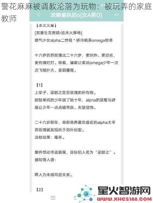 警花麻麻被调教沦落为玩物:被玩弄的家庭教师