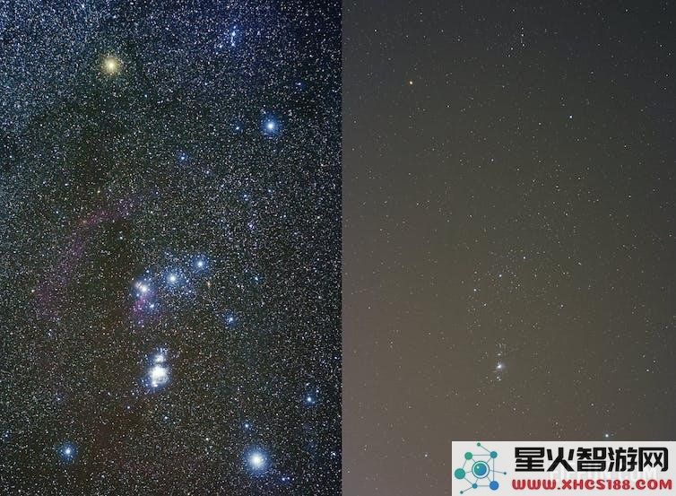 光污染对夜空星星的影响愈发严重——可见星星数量在不断减少