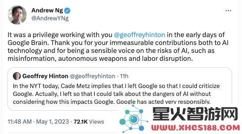“人工智能教父”离开谷歌引发关注，究竟是在为人类敲响警钟吗？