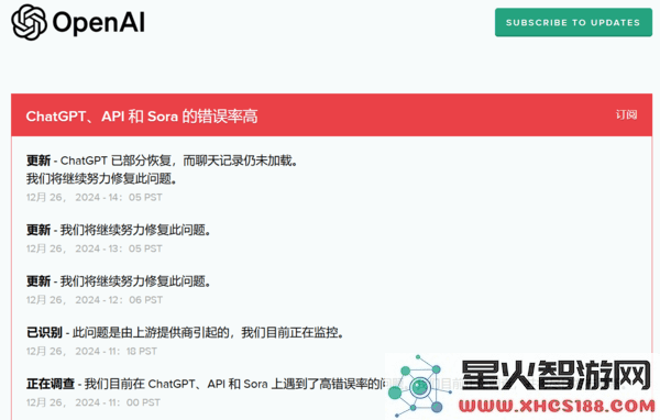 ChatGPT再次出现宕机事件，供应商问题引发关注，何时能够恢复使用仍是谜团