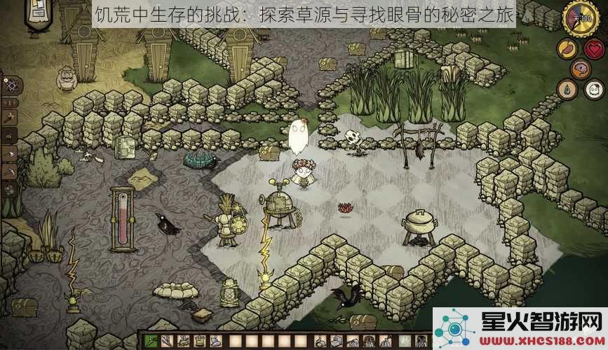 饥荒中生存的挑战：探索草源与寻找眼骨的秘密之旅