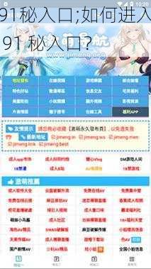 91秘入口;如何进入91秘入口？