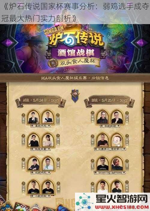 《炉石传说国家杯赛事分析：弱鸡选手成夺冠最大热门实力剖析》