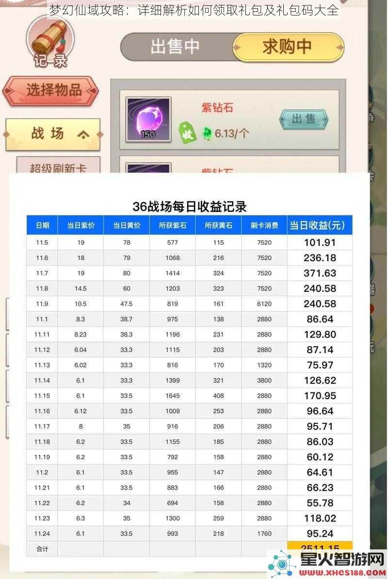 梦幻仙域攻略：详细解析如何领取礼包及礼包码大全